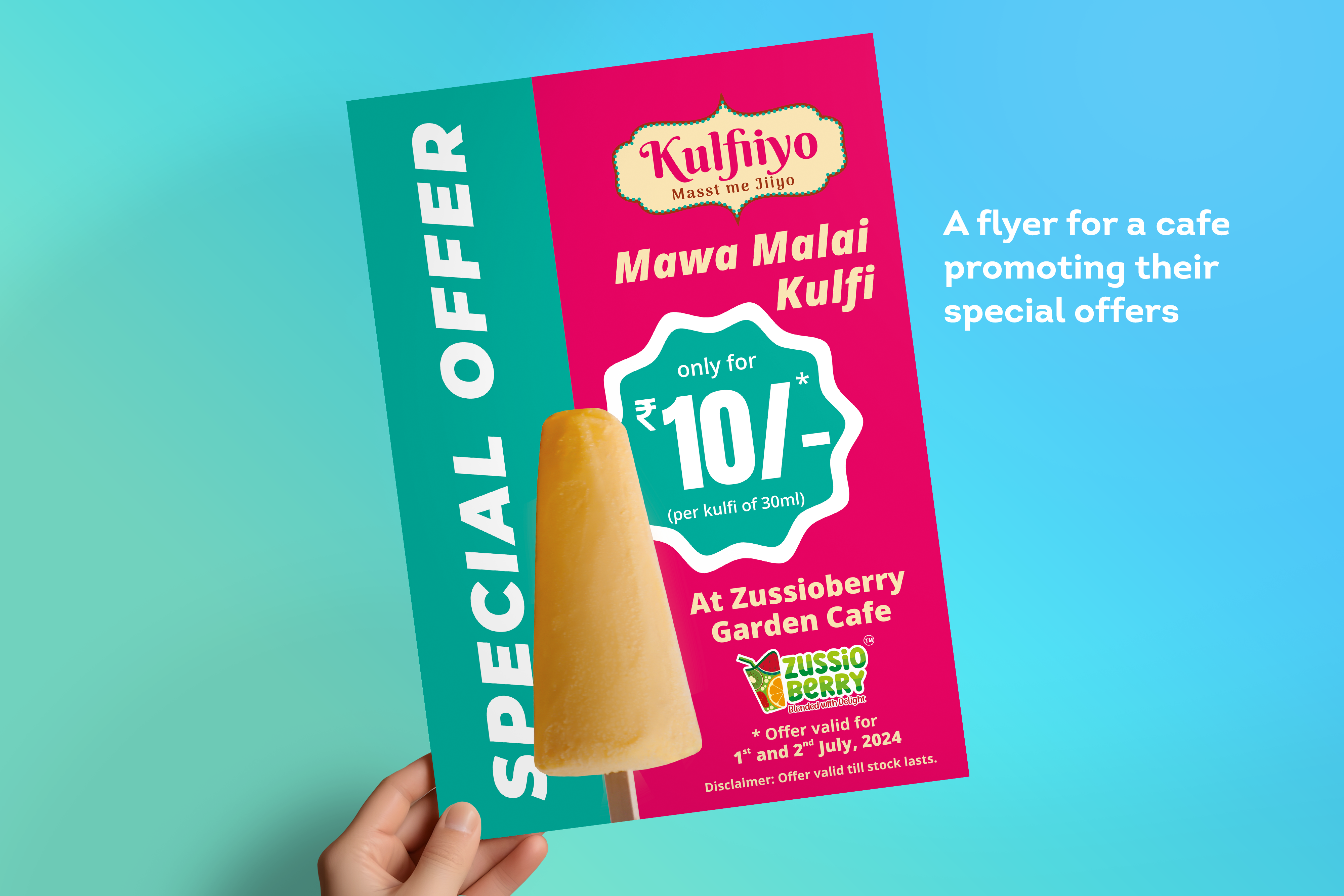 flyer for kulfi